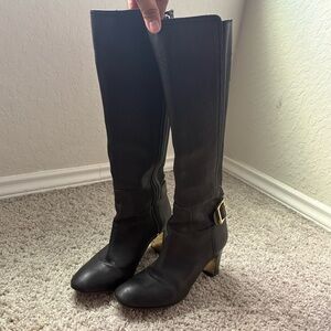 Tory Burch Womens Tall Riding Boots Size 6.5 Timeless Leather Preppy Equestrian